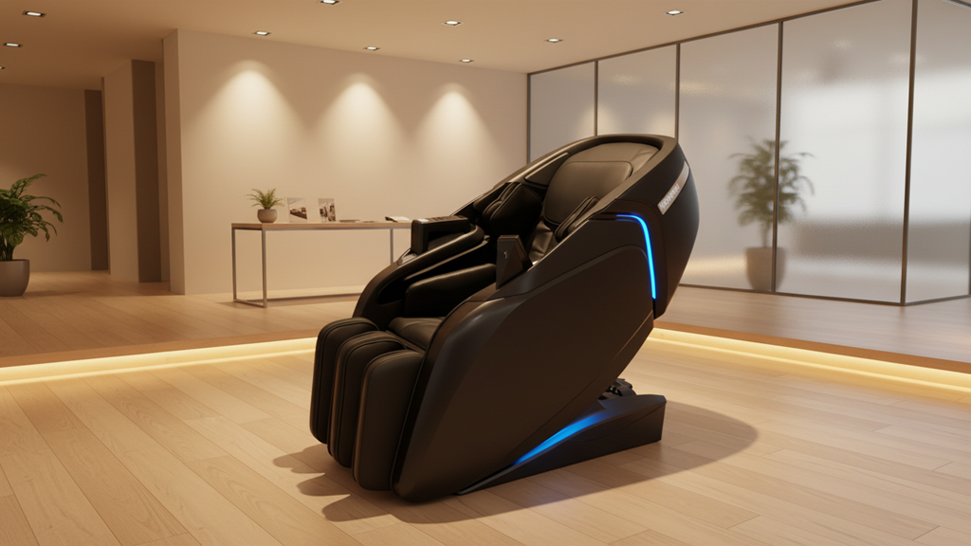 Fujiiryoki Cyber Performance Massage Chair in modern commercial space