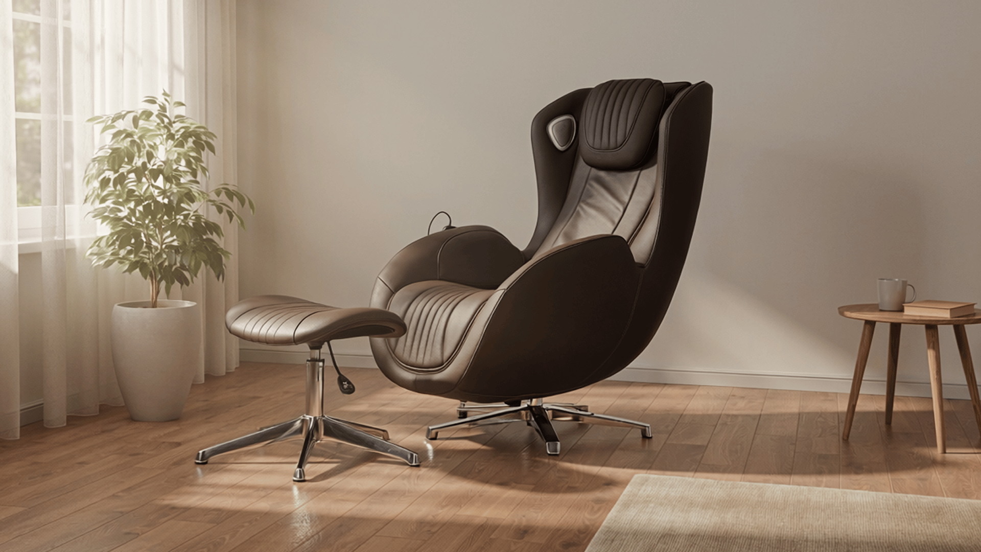 Osaki OS-Bliss GL Relax Brown Massage Chair in living space