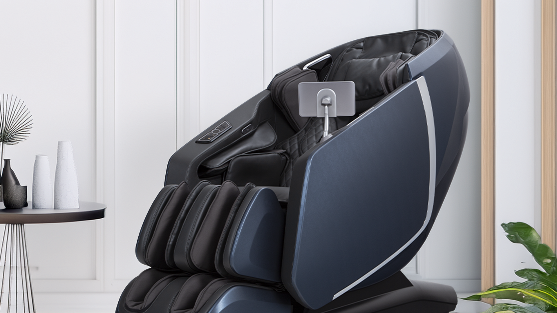 Blue Osaki Highpointe Massage Chair in living space