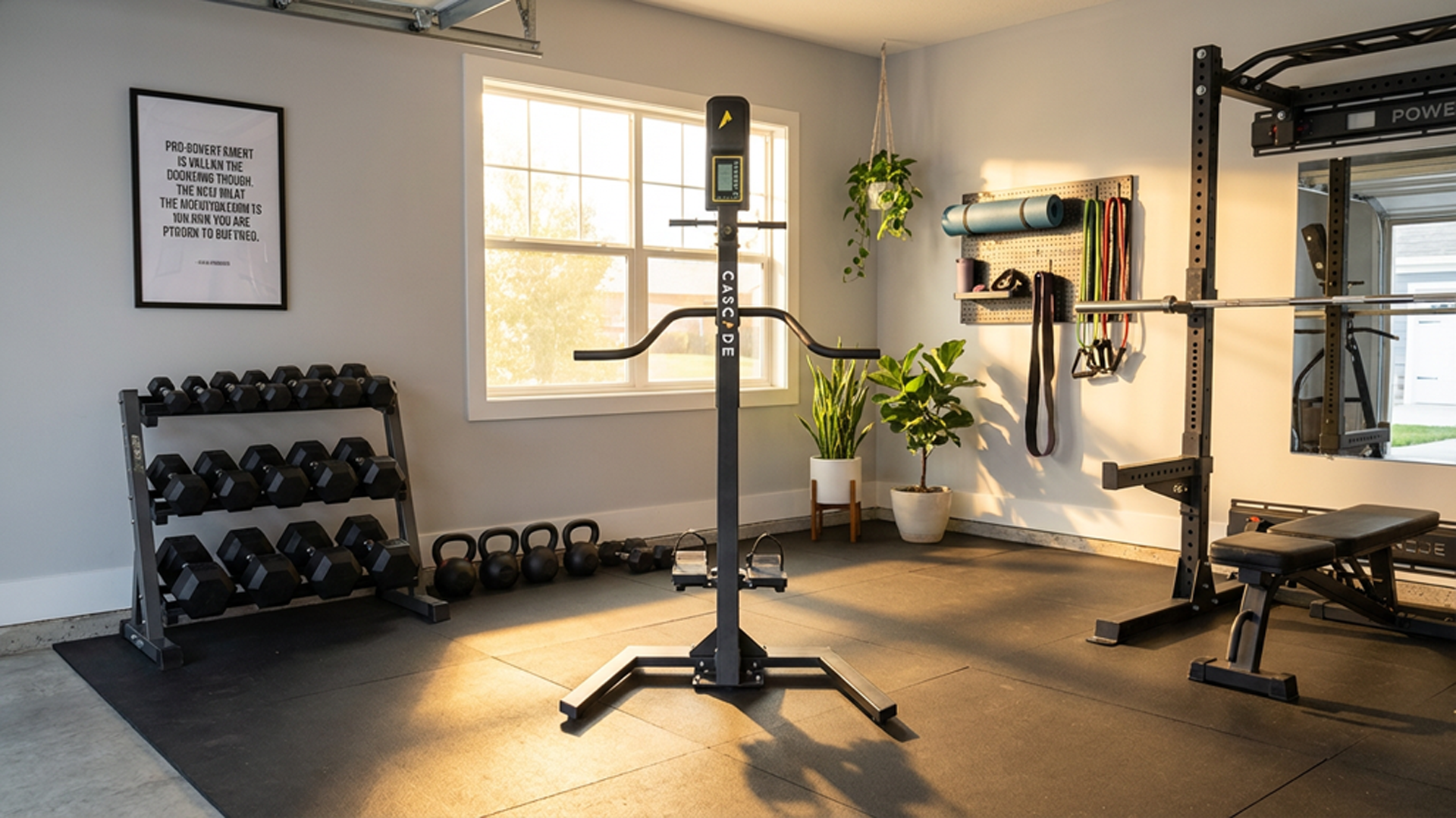 Cascade Climber Cross Crawl in home gym