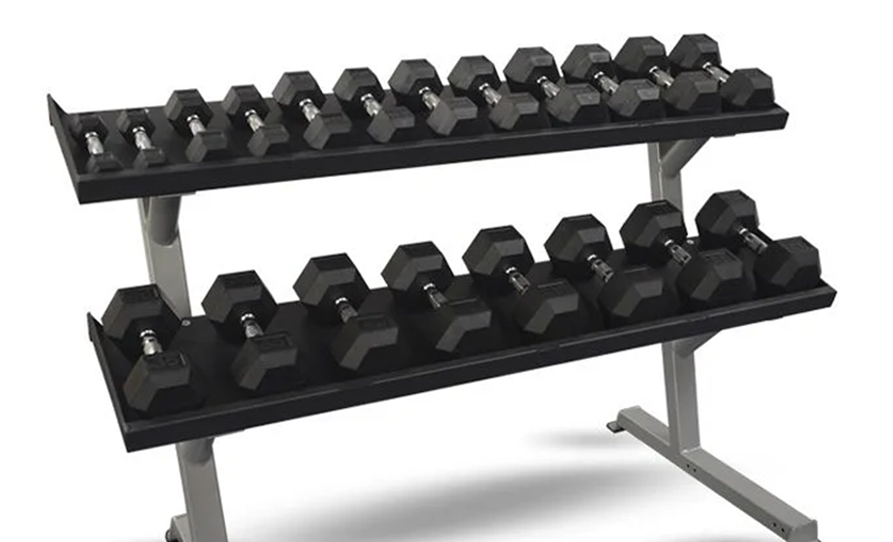 Inflight Fitness 69″ 2-Tier Dumbbell Rack Bundle