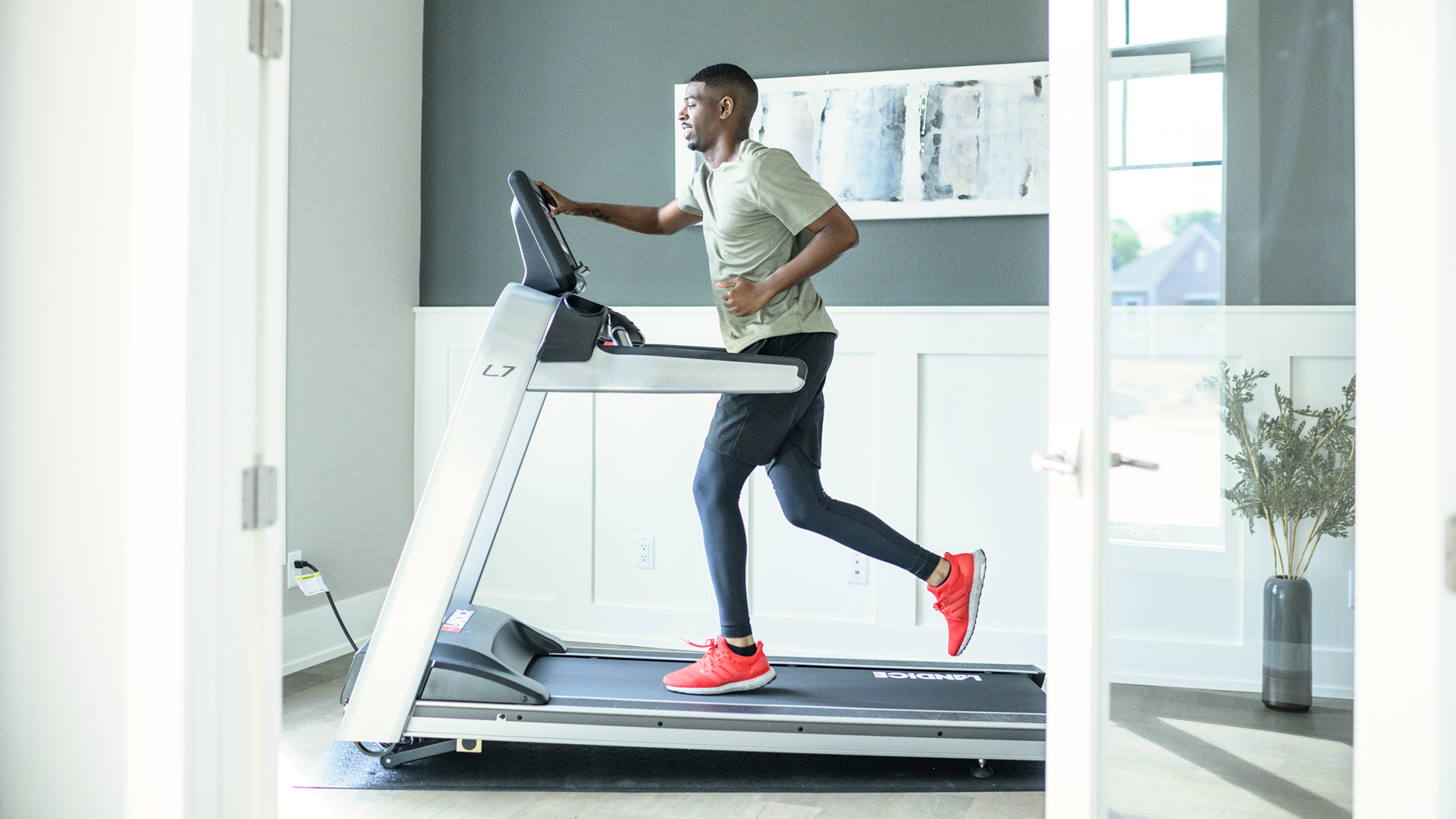 Landice L7 Treadmill in home gym