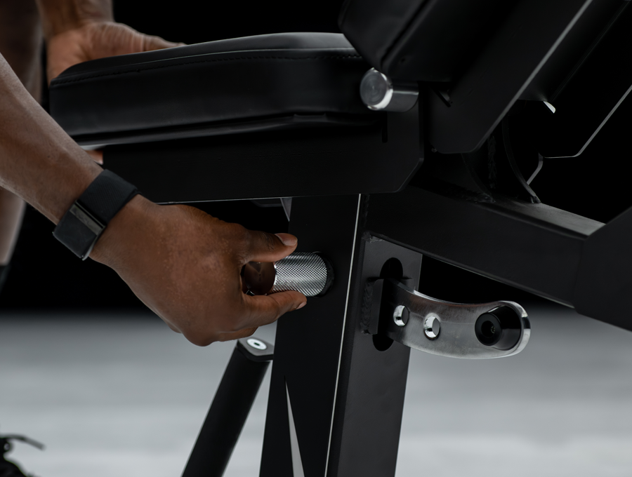 Nike Adjustable Weight Bench dual adjustment system