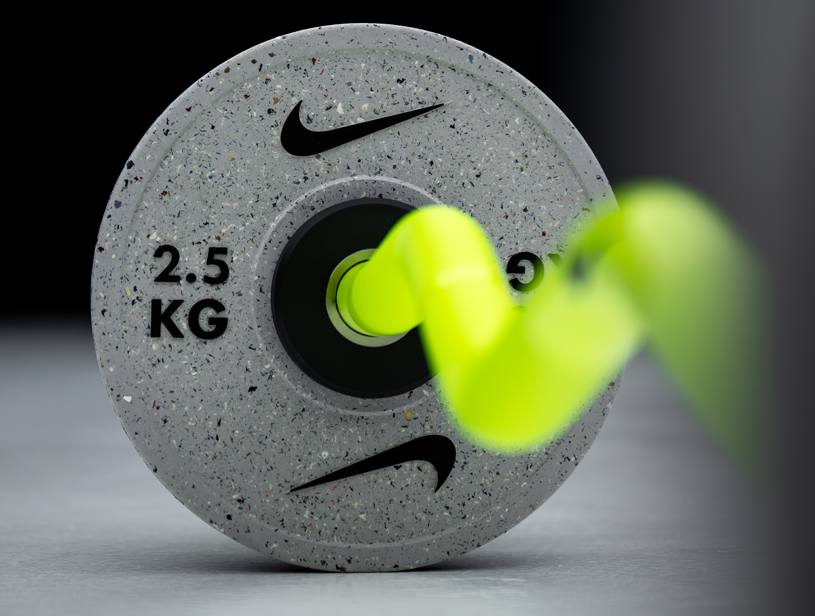 Nike Grind Change Plates rubber-coated steel construction