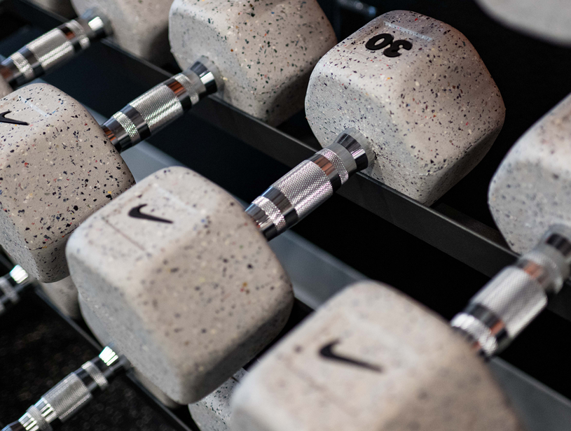 Nike Grind Dumbbells medium knurled handle