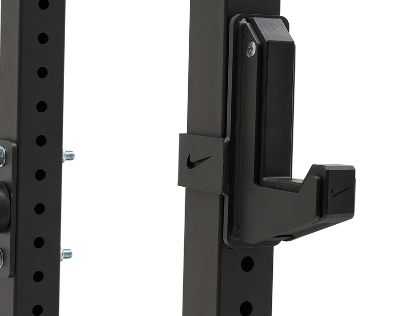 Premium J-Cups on the Nike Half Rack