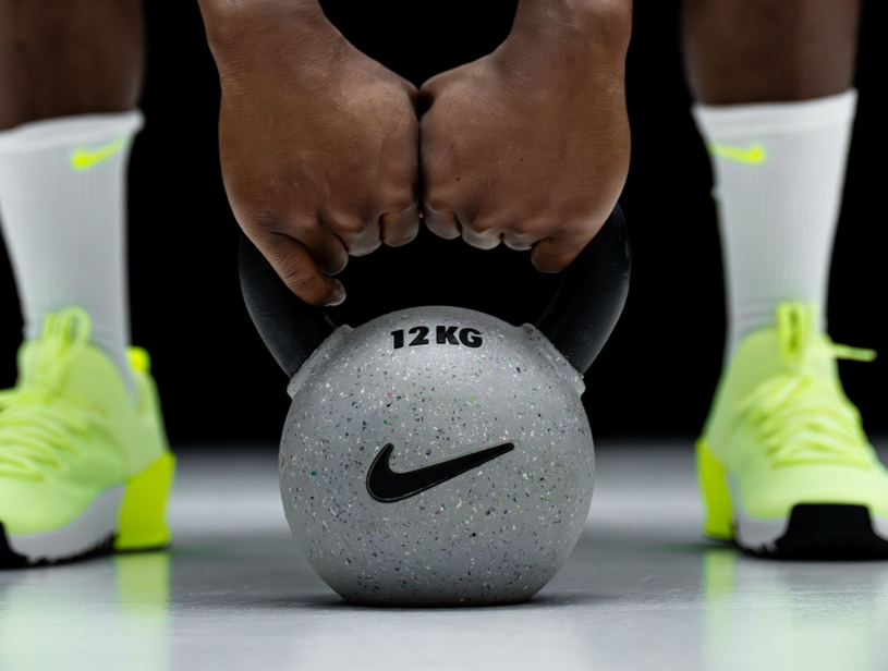 Nike Rubber Coated Kettlebell wide flat base
