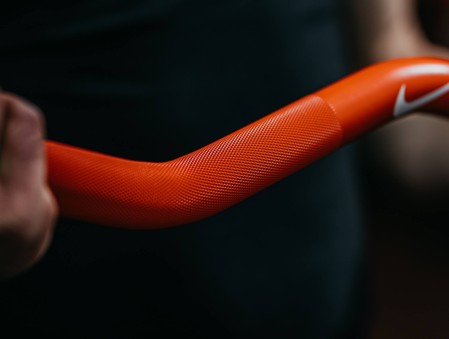Nike Strength Shield Curl Bar Cerakote finish