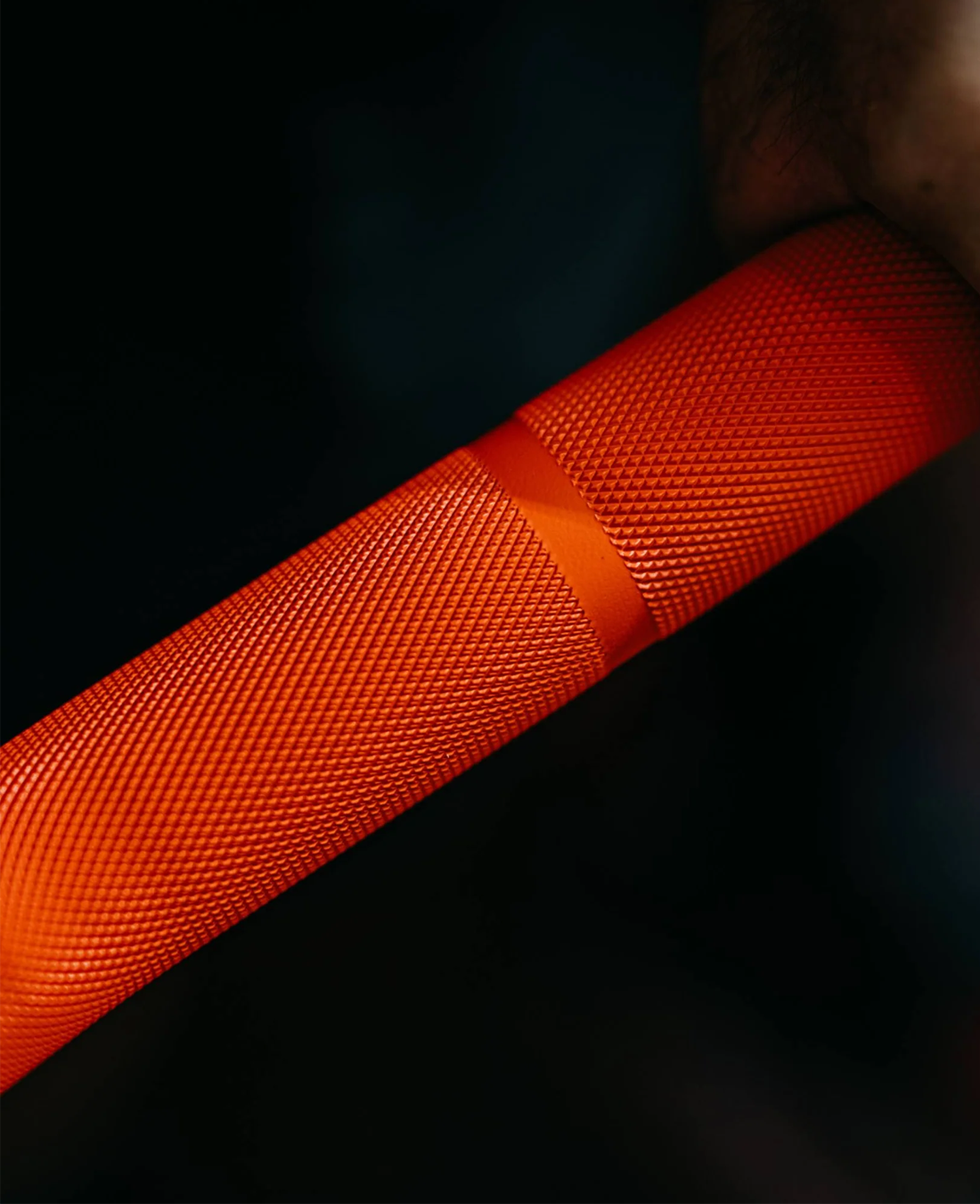 Nike Strength Shield Curl Bar with plates loaded