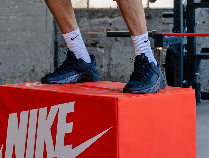 Textured nylon exterior of Nike Soft Plyo Box