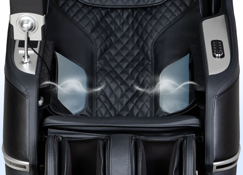 Waist cooling technology on Osaki Aeris massage chair