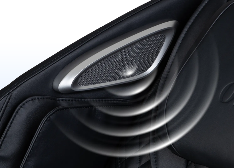 Built-in Bluetooth speakers on Osaki Aeris 4D Duo