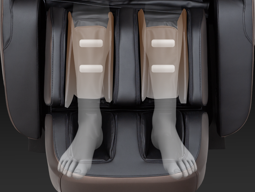 Deep calf massage in Osaki Duke XL 4D