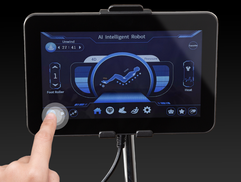 Touchscreen controller on Osaki Duke XL 4D