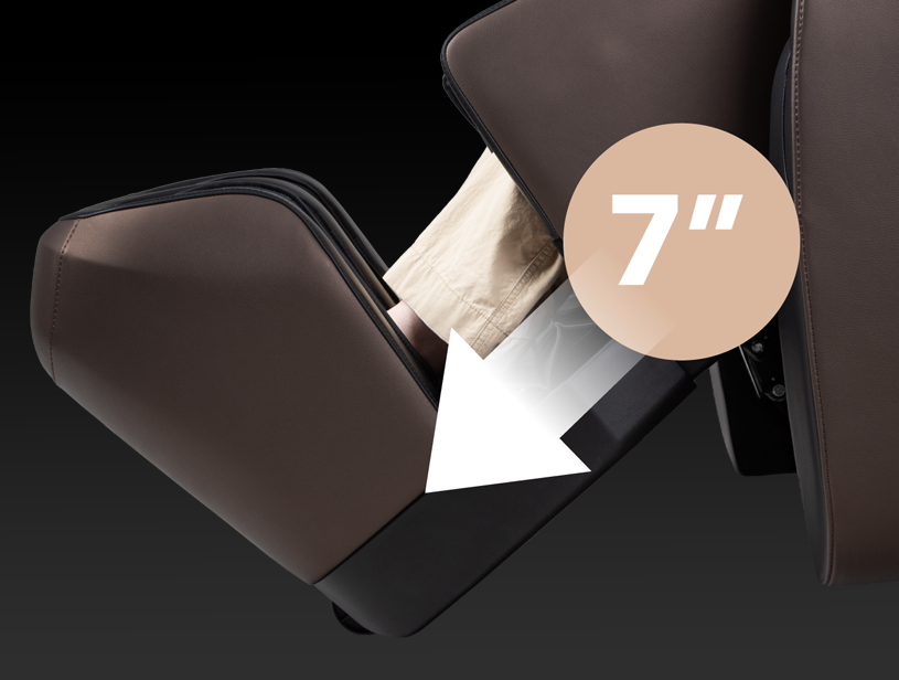 Extendable footrest in Osaki Duke XL 4D