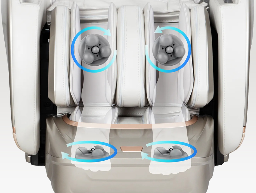 Specialized foot and calf rollers