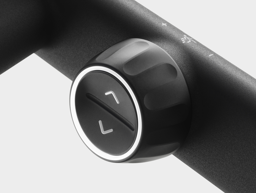 Peloton Tread Vision speed and incline controls