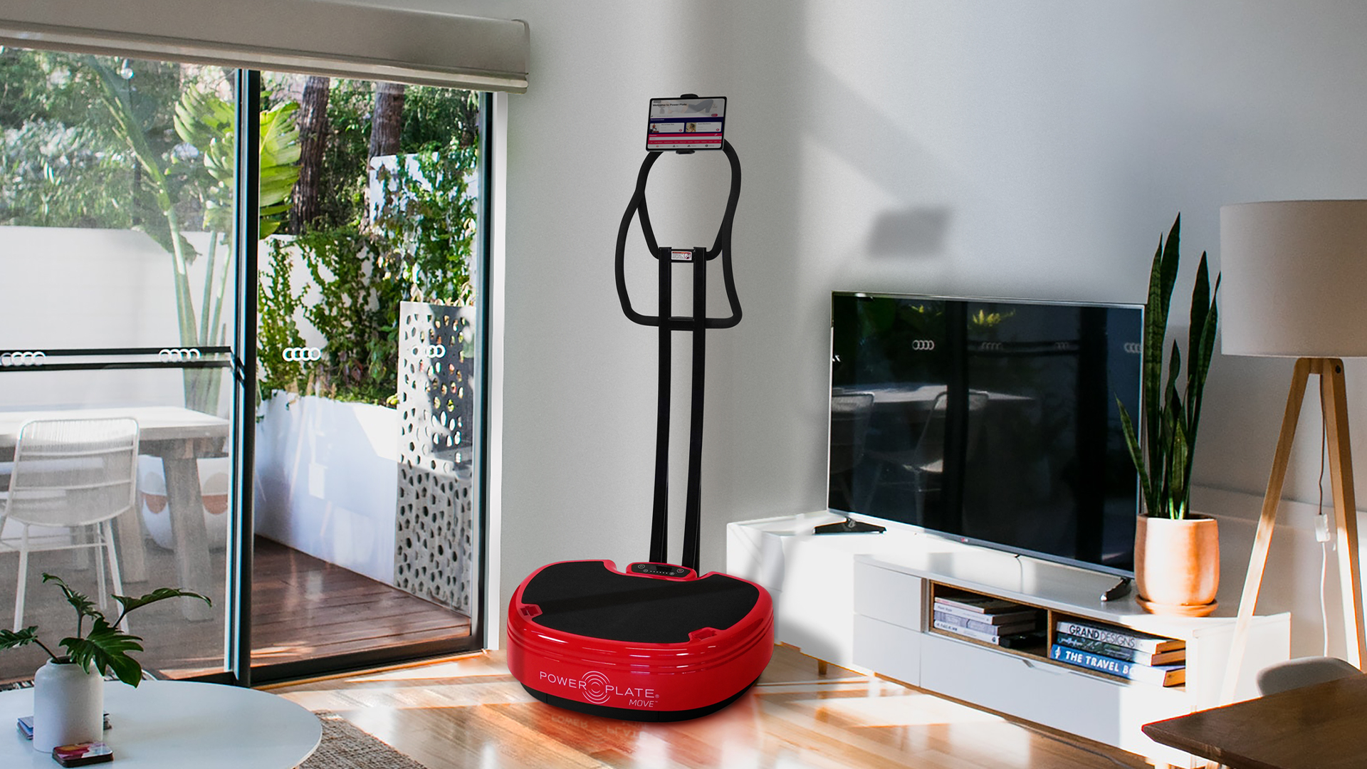 Power Plate MOVE Stability Bar in living room