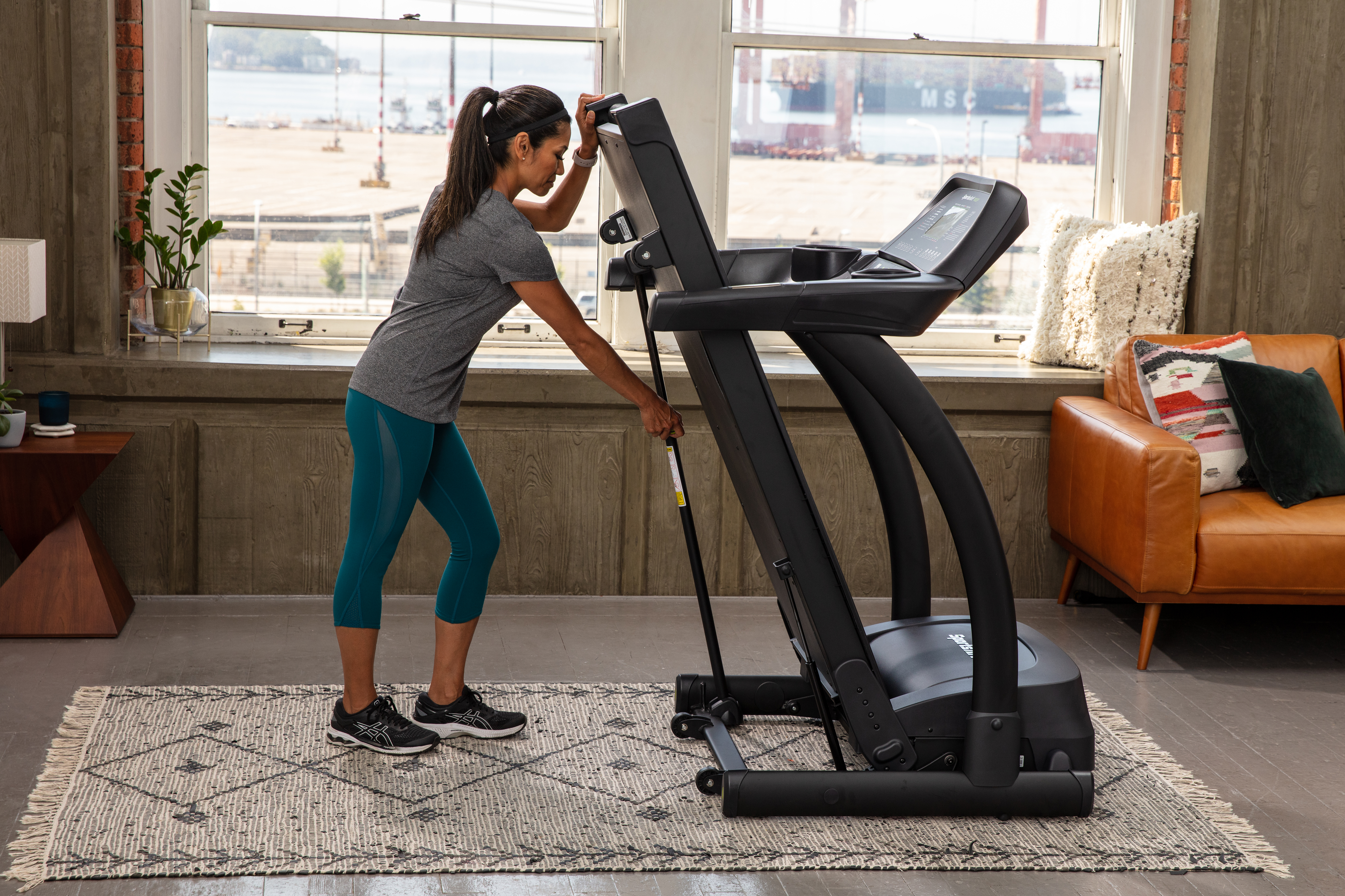 Working out on SportsArt TR22F Treadmill
