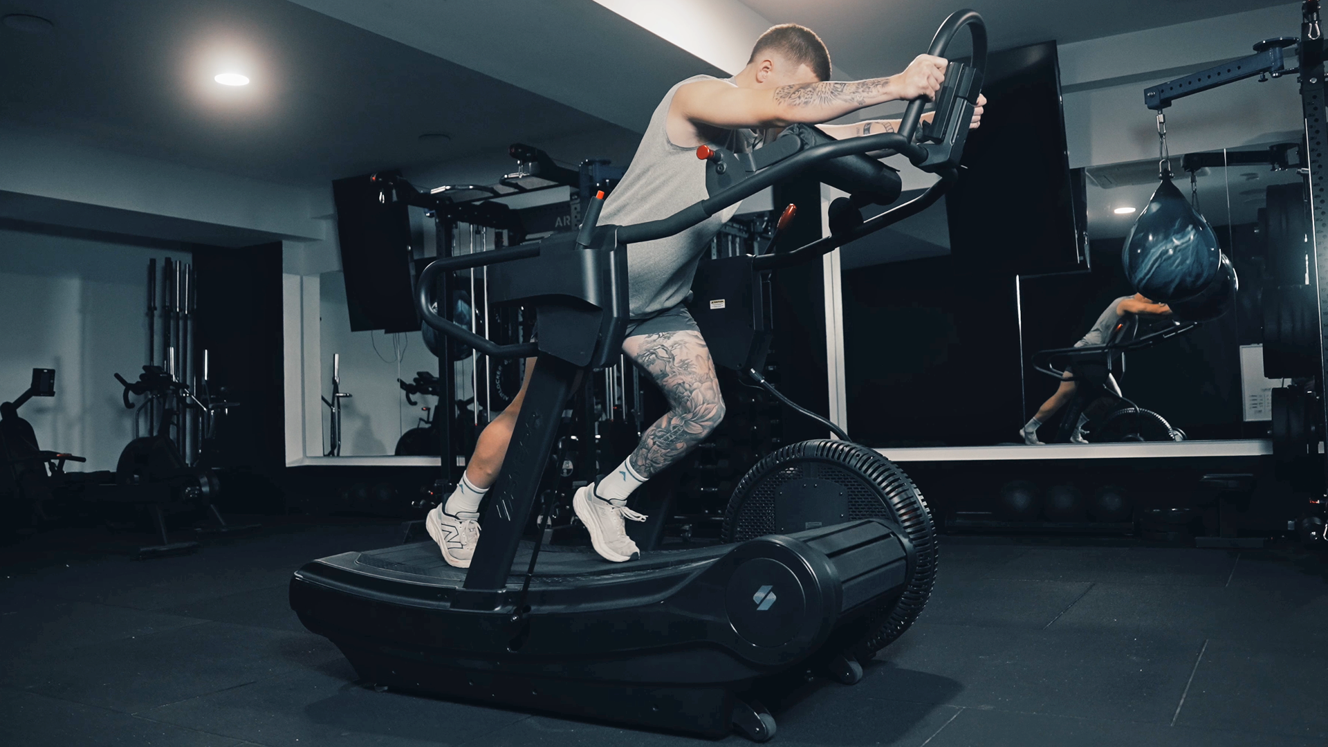 Athlete training on the STEPR Treadsled XL