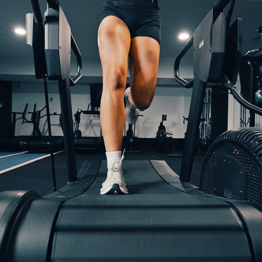 Athlete training on the STEPR Treadsled XL