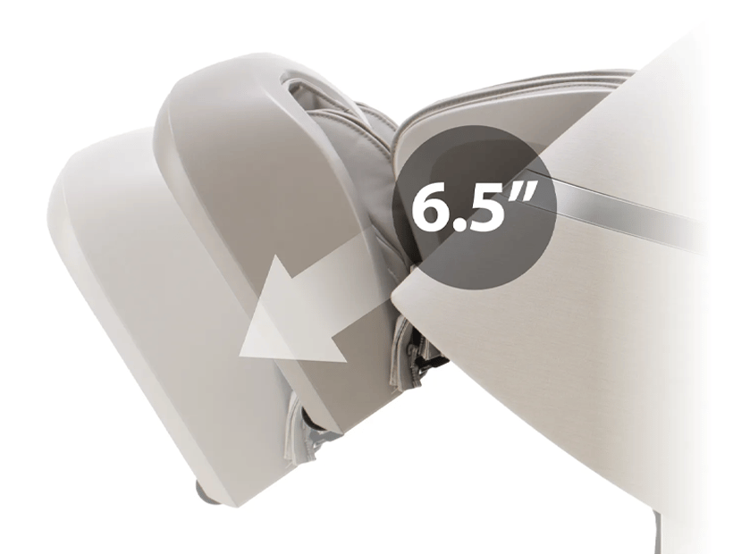 Spring-Loaded Extendable Footrest