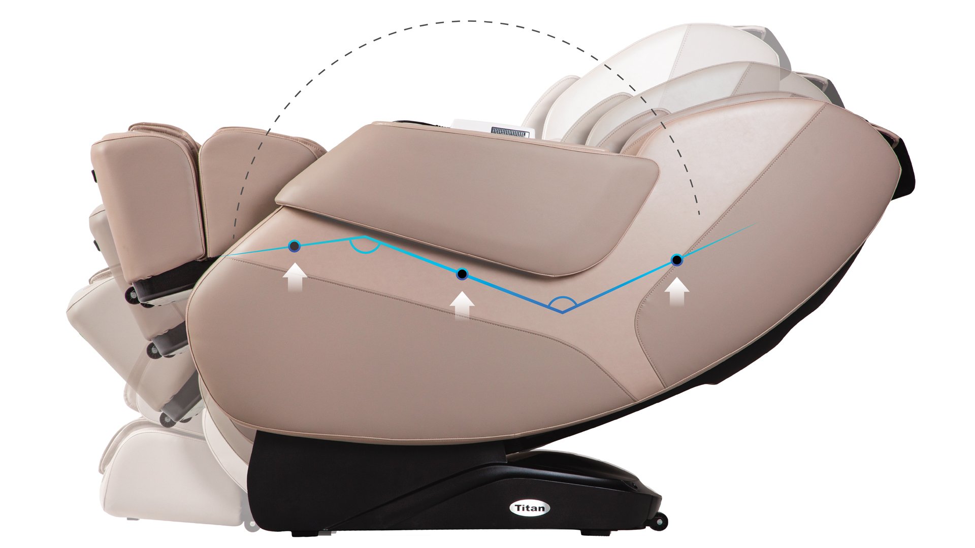 Titan Grande XL Massage Chair in zero gravity position