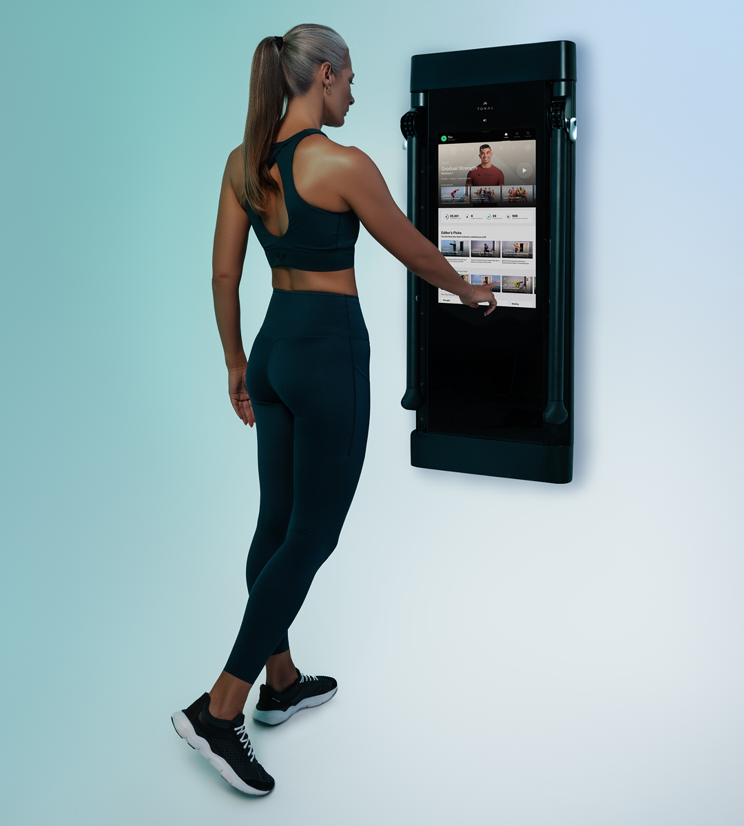 Person working out on Tonal 2 Smart Gym