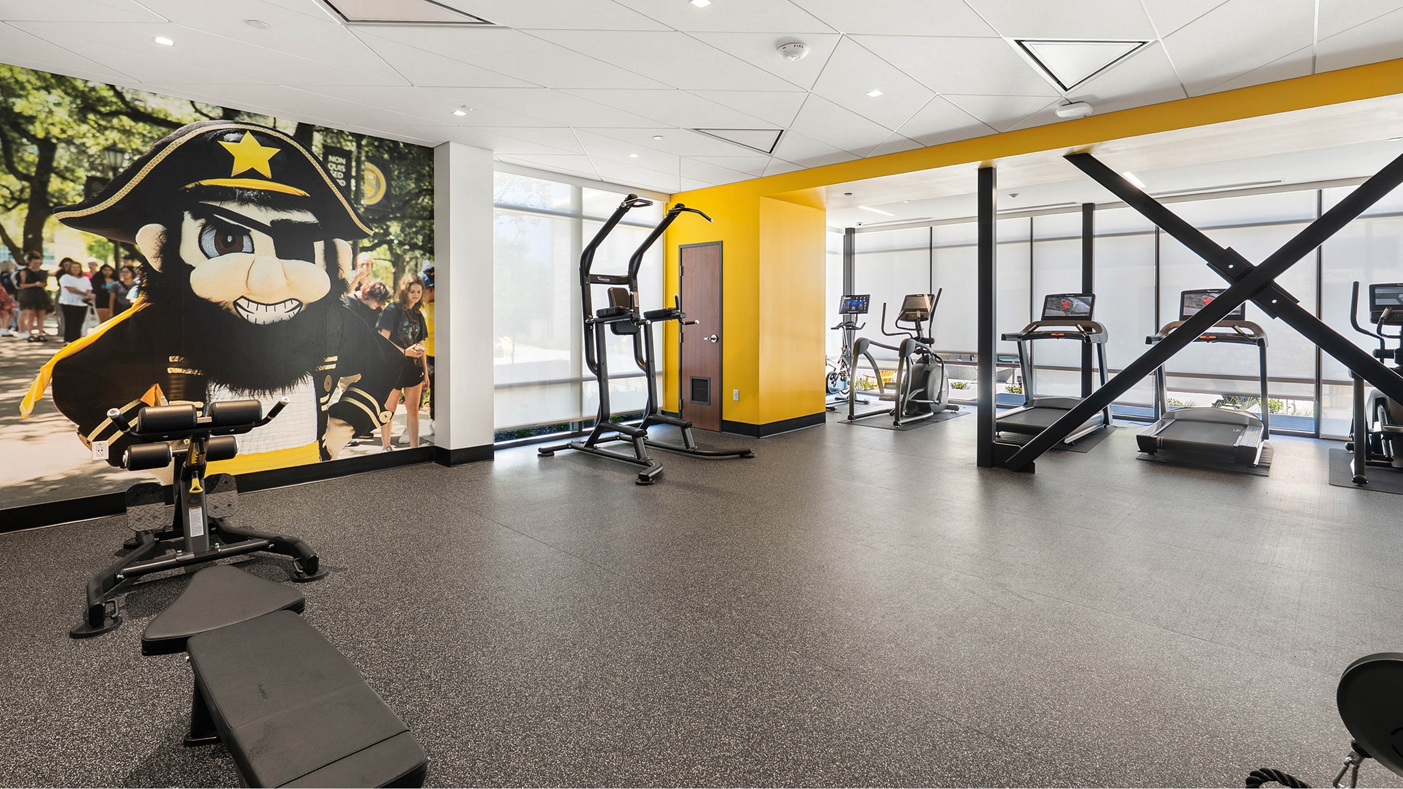 Cover photo of the Jesse Daniels Ames Hall fitness center