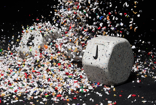Nike Grind strength equipment made with recycled rubber