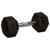 30 lb Rubber Coated Hex Dumbbell