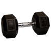 45 lb Rubber Coated Hex Dumbbell