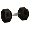 75 lb Rubber Coated Hex Dumbbell