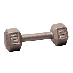 Body-Solid Cast Iron Hex Dumbbell - 10 Lb.