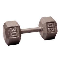 Body-Solid Cast Iron Hex Dumbbell - 30 Lb.