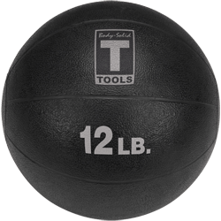 Body-Solid Medicine Ball - 12 lbs (Black)