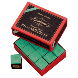 Brunswick Billiard Chalk - 144 piece, Green