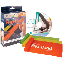 Stott Pilates Flex-Band Non-Latex Three-Pack with DVD