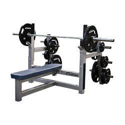 Legend Olympic Flat Bench with Plate Storage