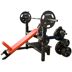 Legend Olympic Incline Bench with Plate Storage