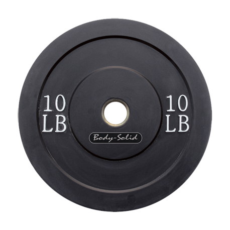 Body-Solid 10 lb. Bumper Plate (Black)