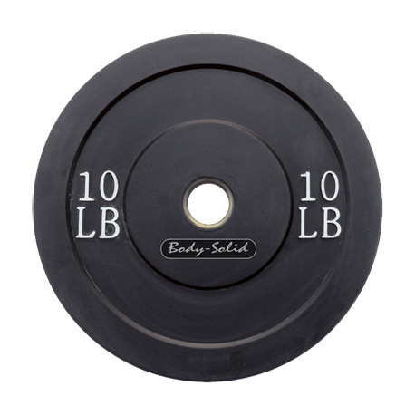 Body-Solid 10 lb. Bumper Plate (Black)