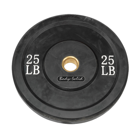 Body-Solid 25 lb. Bumper Plate (Black)