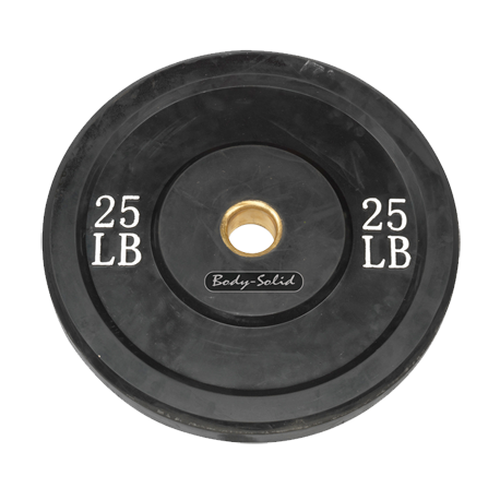 Body-Solid 25 lb. Bumper Plate (Black)