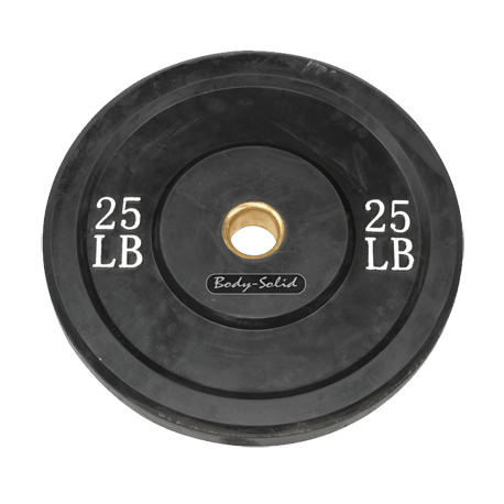 Body-Solid 25 lb. Bumper Plate (Black)