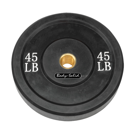 Body-Solid 45 lb. Bumper Plate (Black)