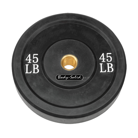 Body-Solid 45 lb. Bumper Plate (Black)