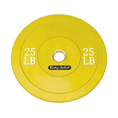 Body-Solid 25 lb. Bumper Plate (Yellow)