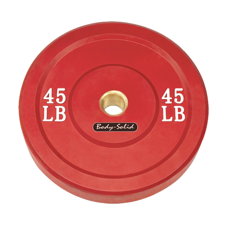 Body-Solid 45 lb. Bumper Plate (Red)