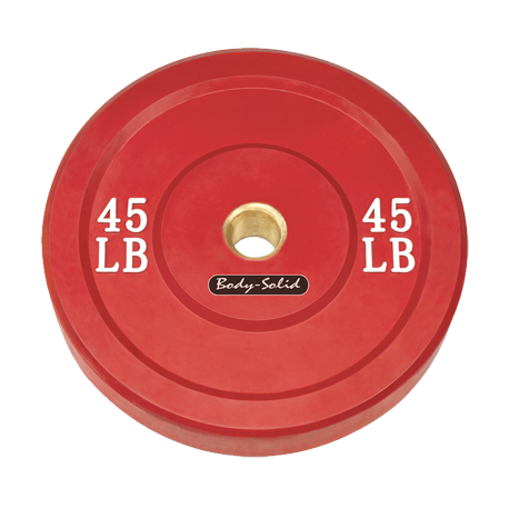 Body-Solid 45 lb. Bumper Plate (Red)